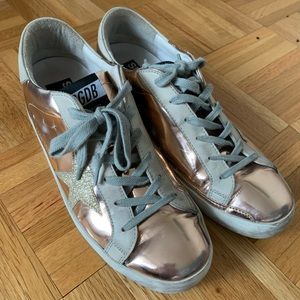 Rose gold golden goose sneakers size 39